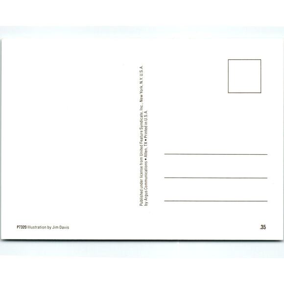 Garfield Mom Always Liked Me Best Postcard Jim Davis Comic Orange Tabby Cat 1978 - Picture 2 of 2